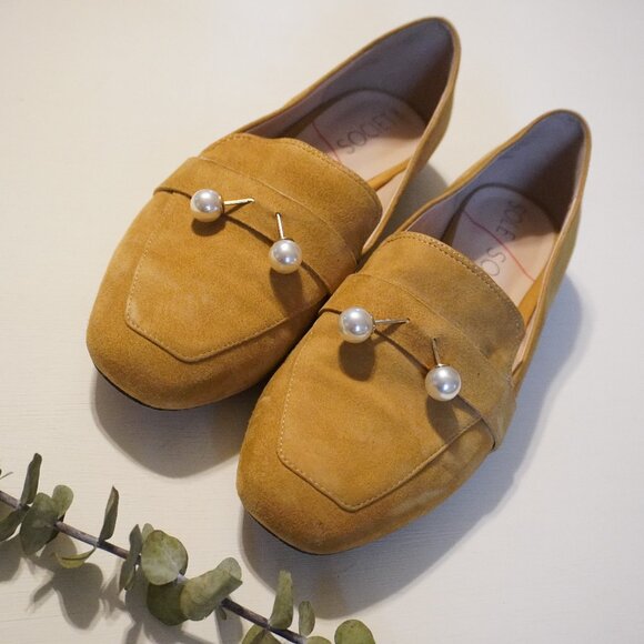 Sole Society Casper Mustard Suede Loafer - Size 8.5 - Picture 1 of 9